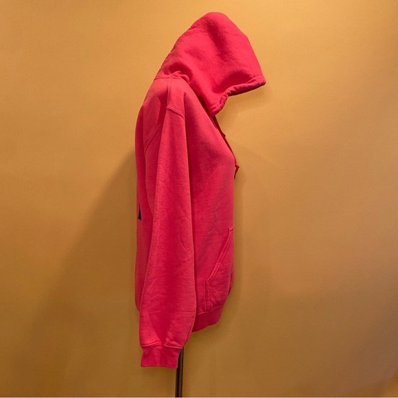 Anti Social Social Club Flamingo Hot Pink Cotton Hoodie Sweatshirt Size S - Picture 7 of 10